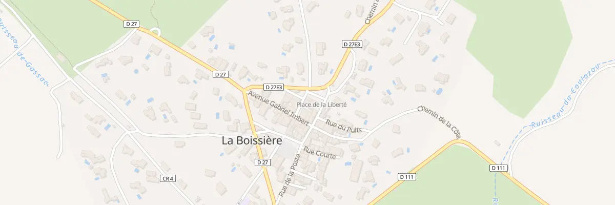 Plan de Gr Grand Rue à La Boissière