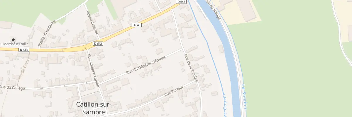 Plan du 1B Rue de la Sambre à Catillon-sur-Sambre