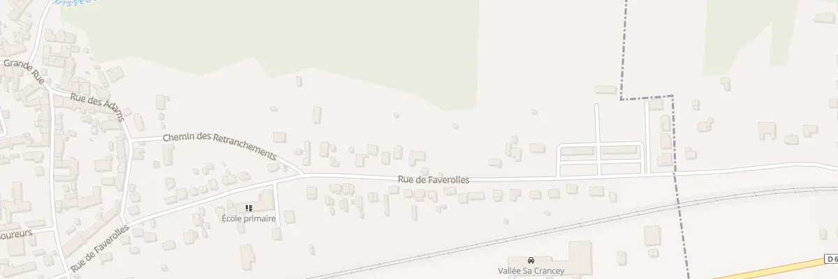 Plan du 39 Rue de Faverolles à Crancey