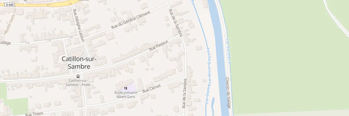 Plan du 7 Rue de la Sambre à Catillon-sur-Sambre
