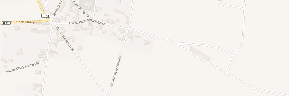 Plan du 17 Rue de Barenton-sur-serre à Chalandry