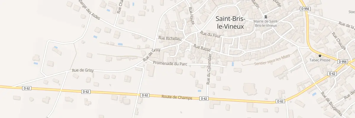 Plan du 2 Cour des Jodons à Saint-Bris-le-Vineux