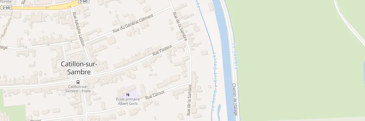 Plan du 5 Rue de la Sambre à Catillon-sur-Sambre