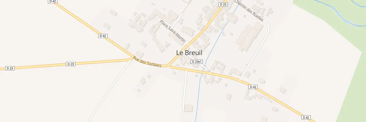 Plan du 4 Rue du Ruisseau au Breuil