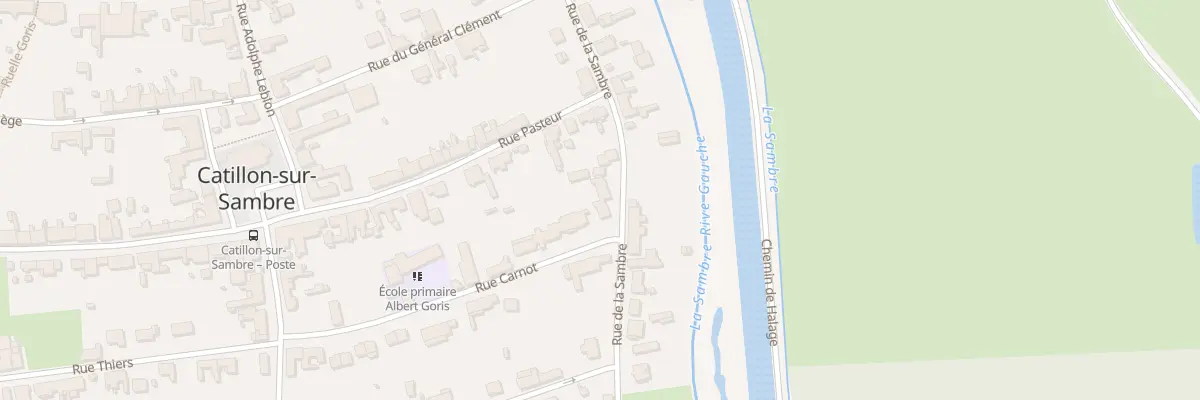 Plan du 11 Rue de la Sambre à Catillon-sur-Sambre