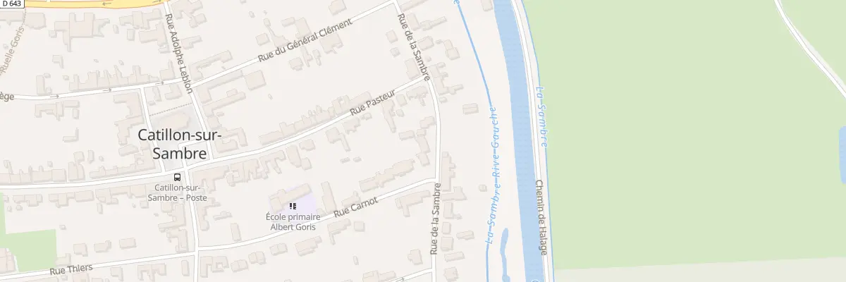 Plan du 9 Rue de la Sambre à Catillon-sur-Sambre