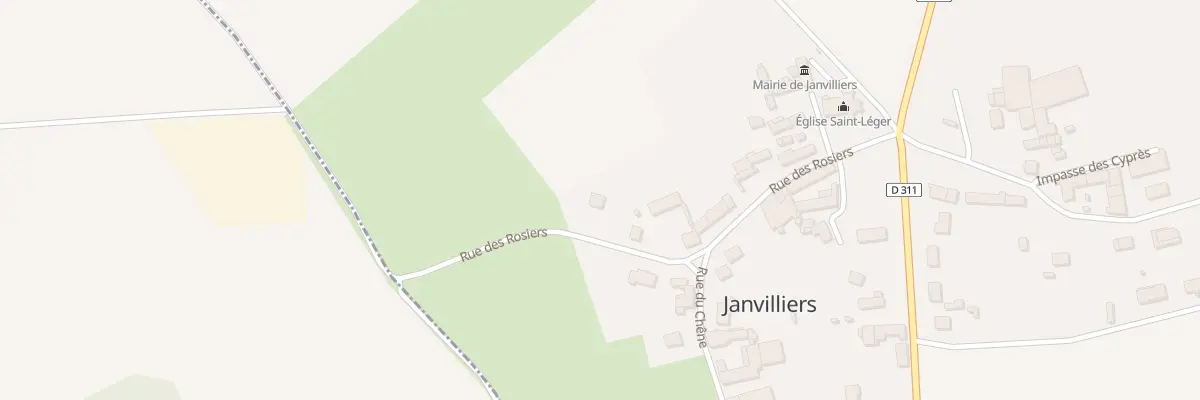 Plan du 10 Rue des Rosiers à Janvilliers