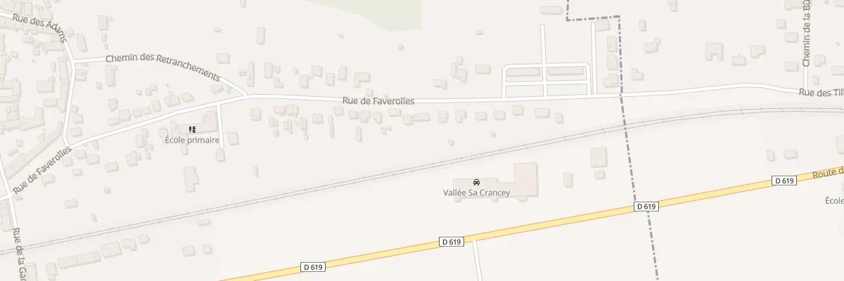 Plan du 58 Rue de Faverolles à Crancey