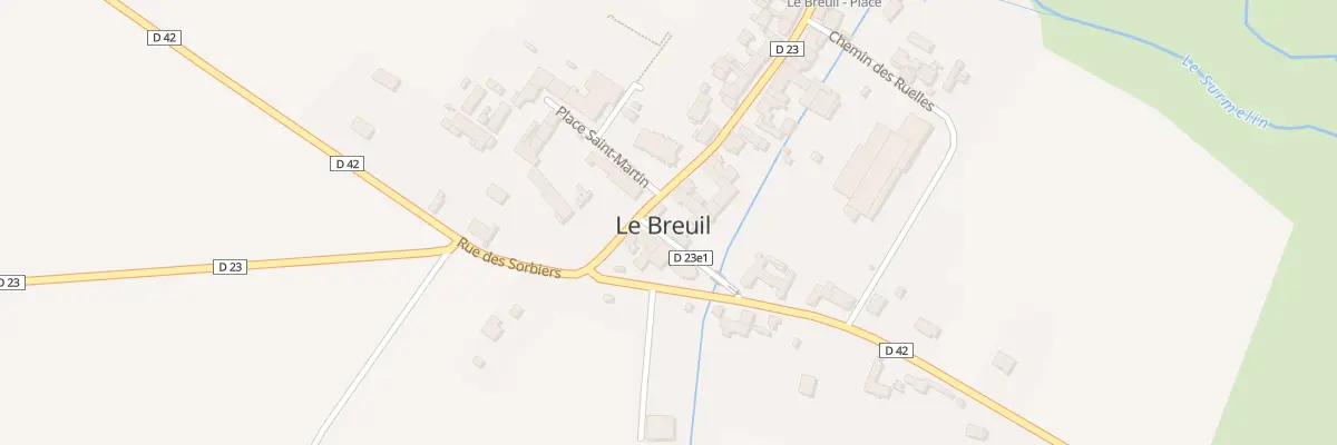 Plan du 4 Rue du Vieux Moulin au Breuil