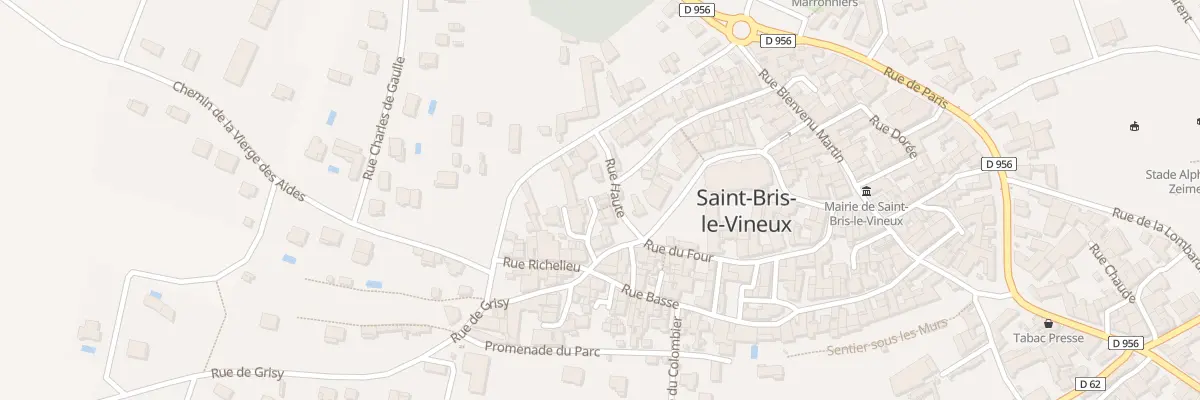 Plan du 1T Rue Haute à Saint-Bris-le-Vineux