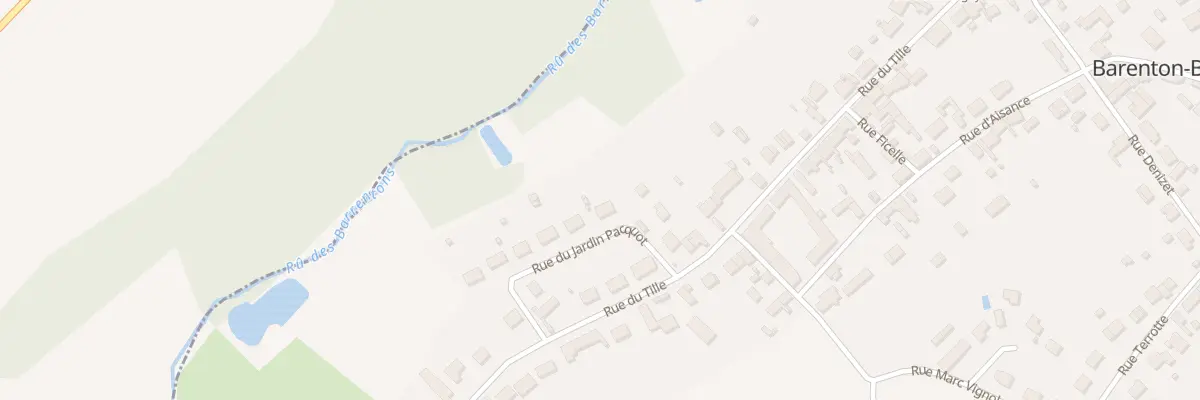 Plan du 2 Le Jardin Pacquot à Barenton-Bugny