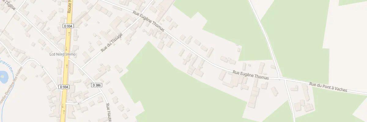 Plan du 26 Rue Eugène Thomas à Louvignies-Quesnoy
