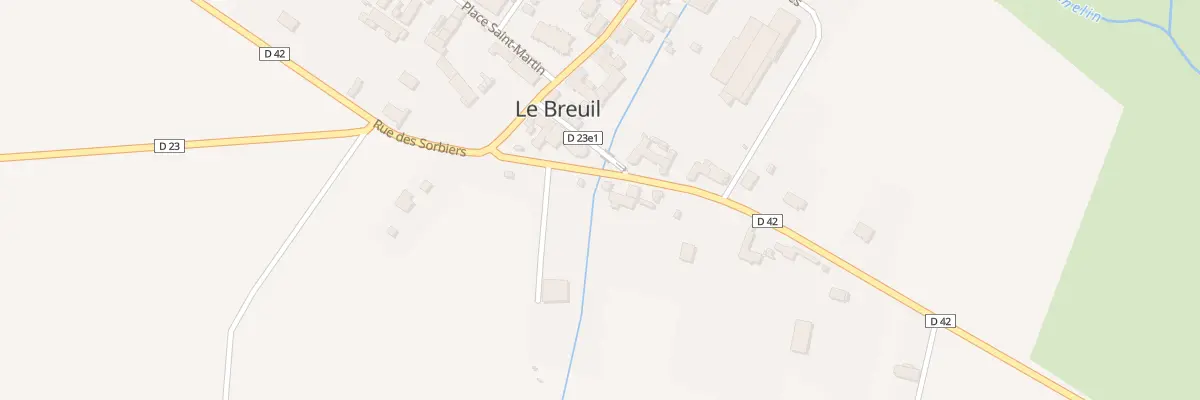 Plan du 21 Rue des Sorbiers au Breuil