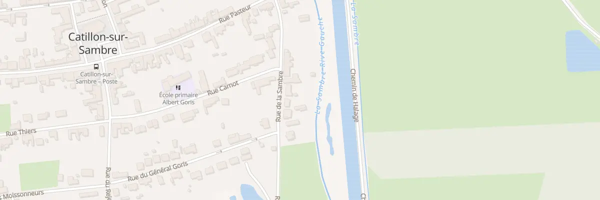 Plan du 34 Rue de la Sambre à Catillon-sur-Sambre