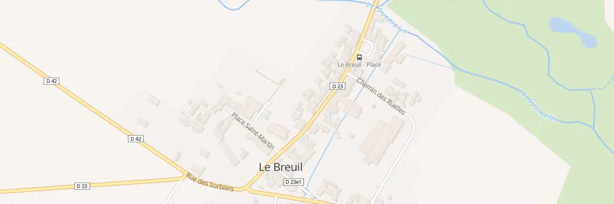 Plan du 9 Rue du Vieux Moulin au Breuil