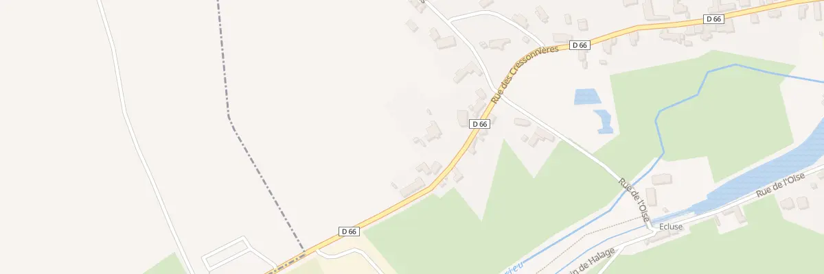 Plan du 616 Rue des Cressonnières à Étreux