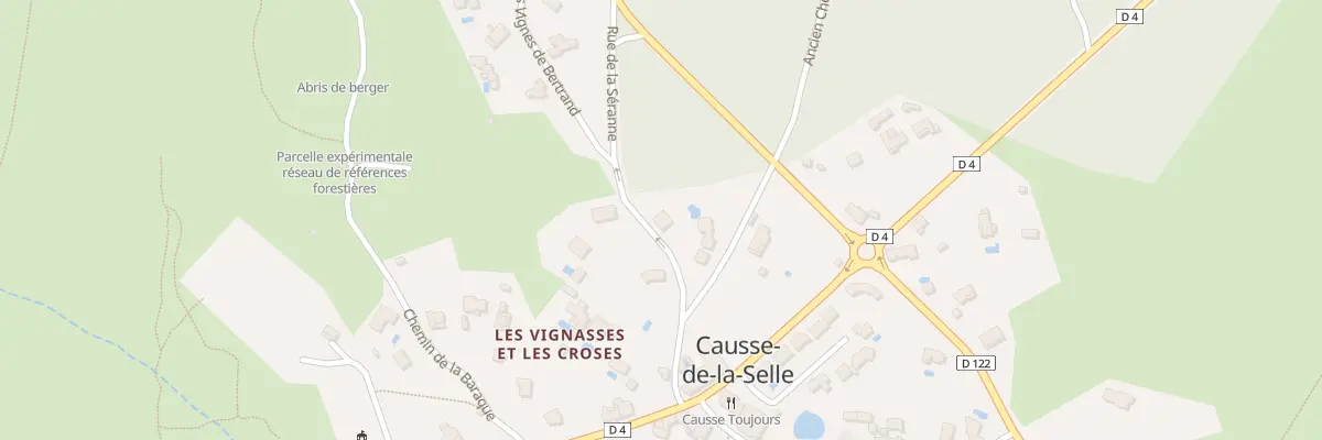 Plan du 5170F Rue de la Seranne à Causse-de-la-Selle