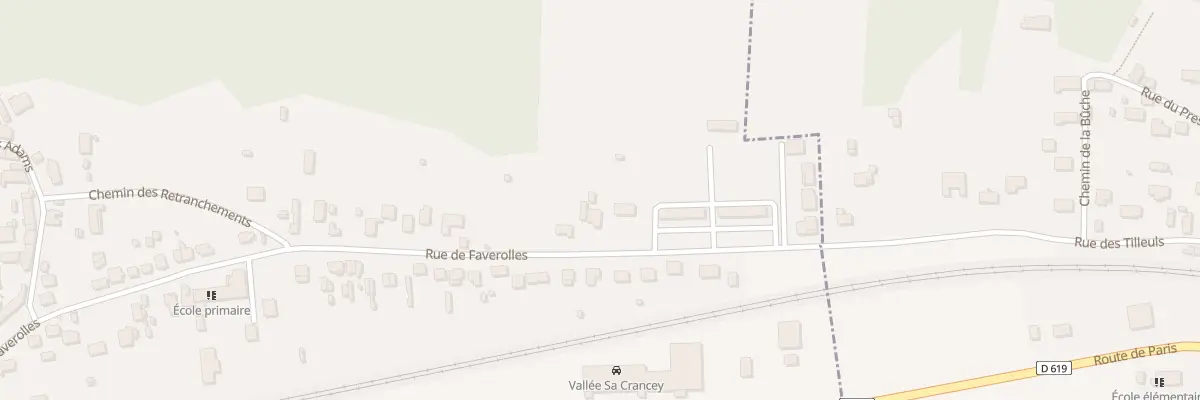 Plan du 43 Rue de Faverolles à Crancey