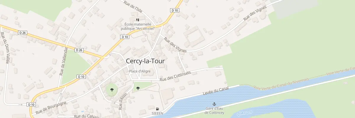 Plan du 4 Rue Chaude à Cercy-la-Tour