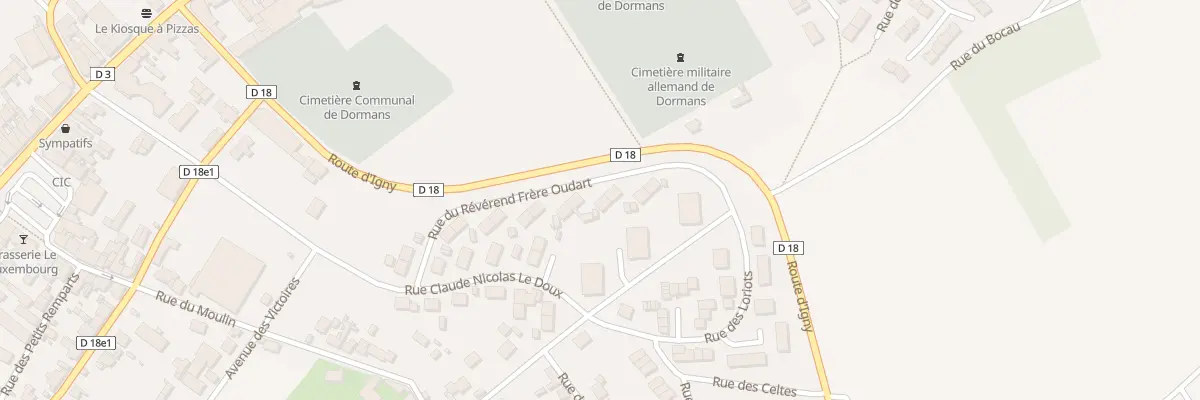 Plan du 18 Rue du Reverend Frere Oudart à Dormans