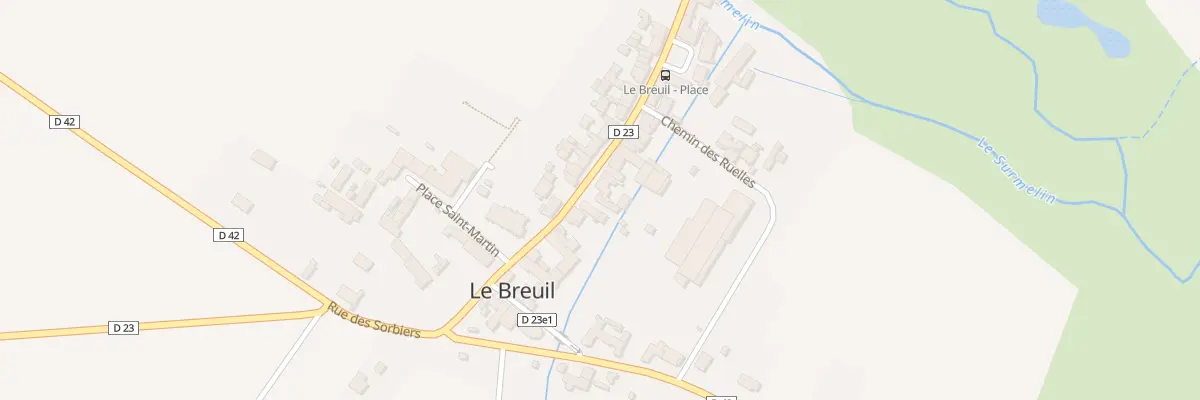 Plan du 16 Rue du Vieux Moulin au Breuil