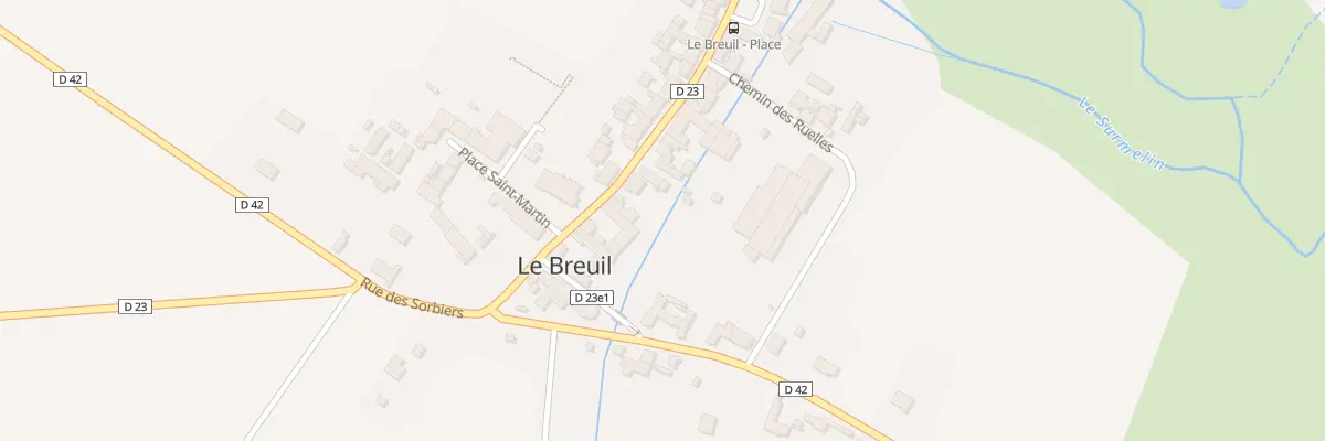 Plan du 12 Rue du Vieux Moulin au Breuil