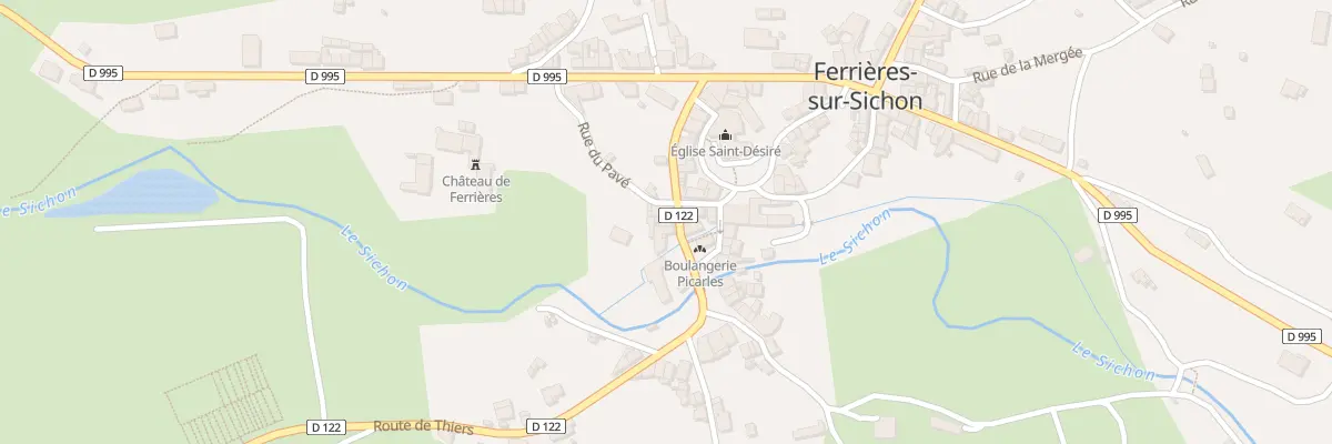 Plan du 14 Rue du Moulin à Ferrières-sur-Sichon