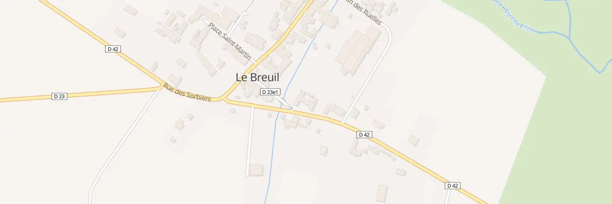 Plan du 16 Rue des Sorbiers au Breuil