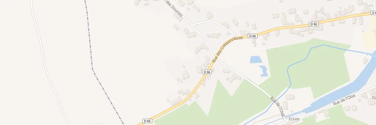 Plan du 546 Rue des Cressonnières à Étreux