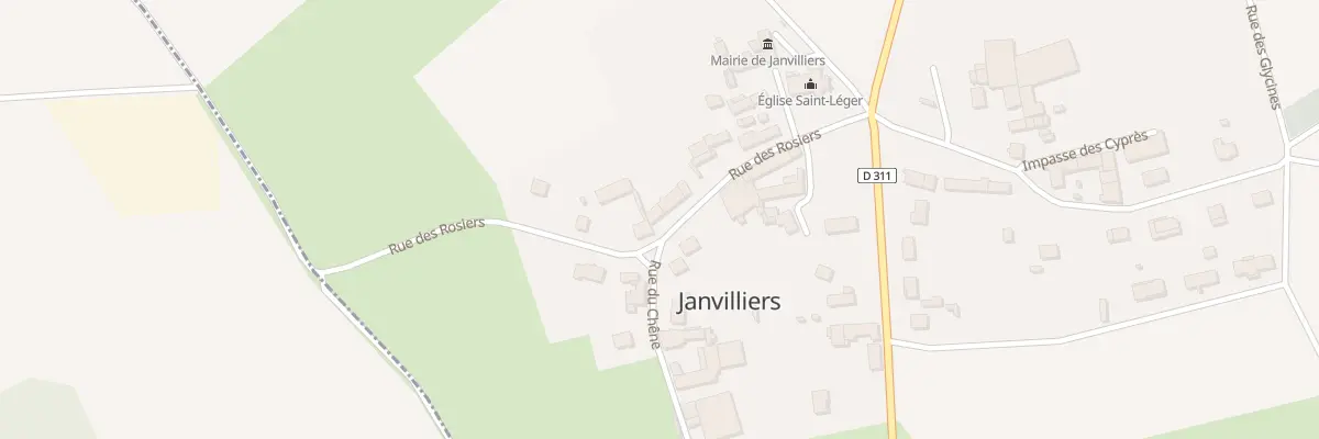 Plan du 4 Rue des Rosiers à Janvilliers