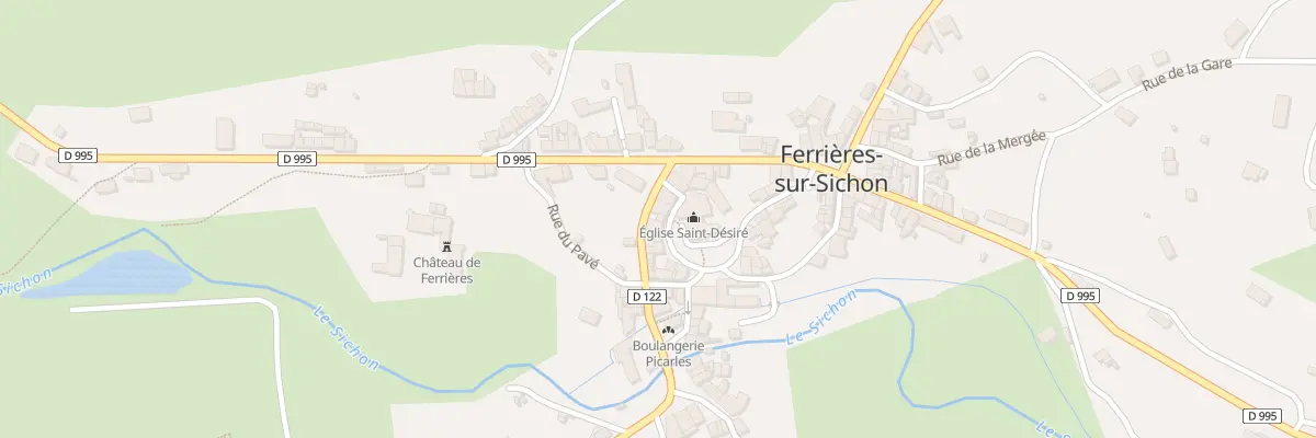 Plan du 2 Pl de l’Eglise à Ferrières-sur-Sichon