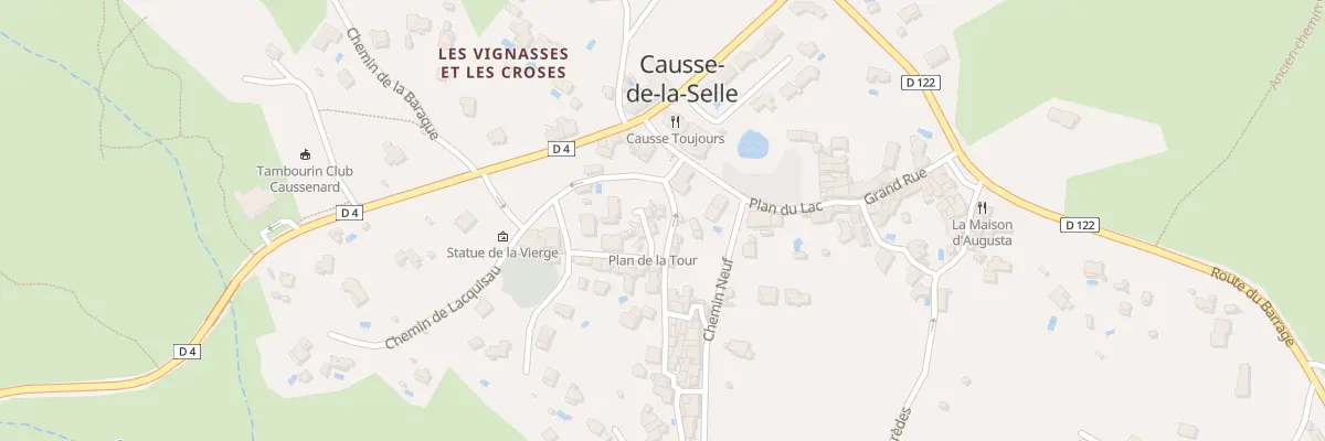 Plan du 5077 Le Village à Causse-de-la-Selle