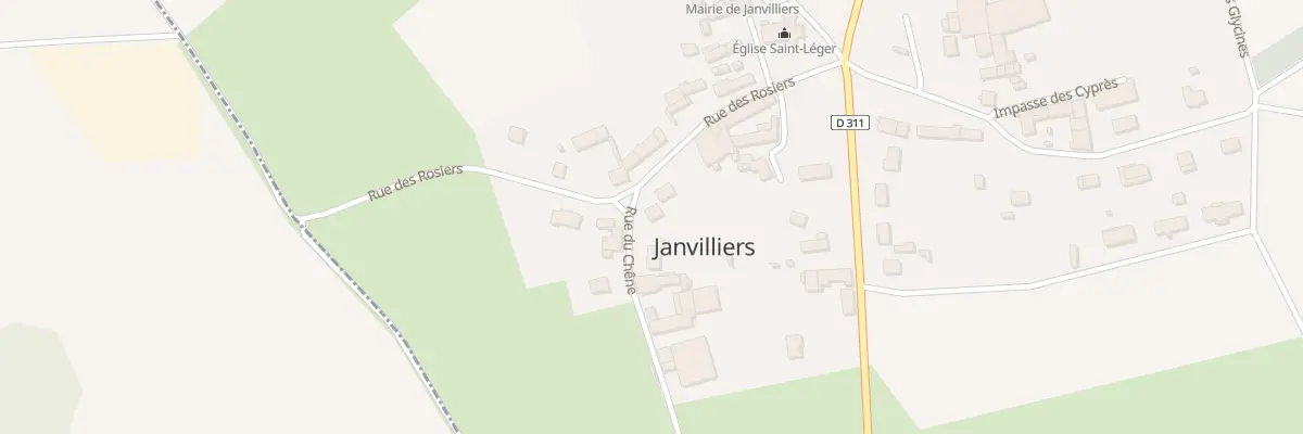 Plan du 5 Rue des Rosiers à Janvilliers
