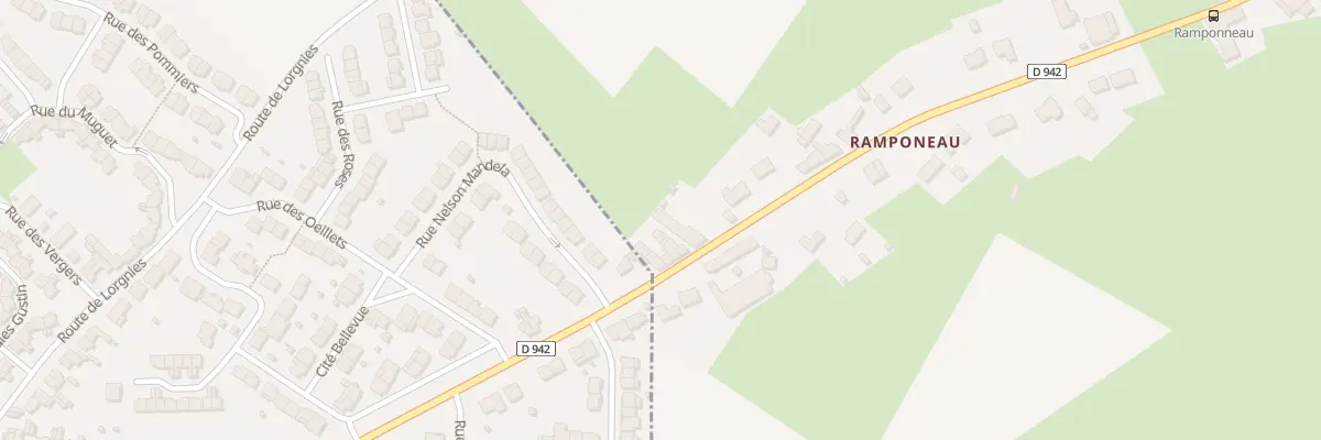 Plan du 6 Rte de Bavay Le Ramponeau à Villereau