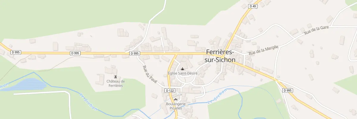 Plan du 1 Rue du Moulin à Ferrières-sur-Sichon