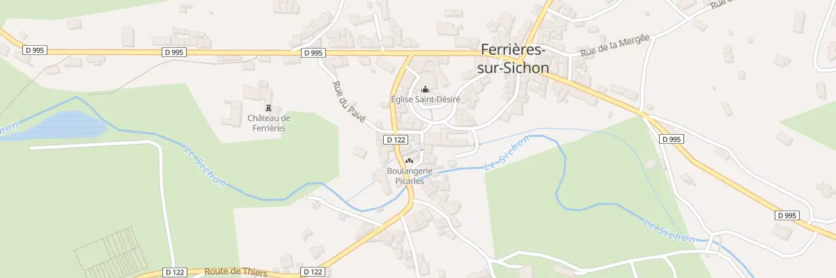 Plan du 7 Rue de la Mairie à Ferrières-sur-Sichon
