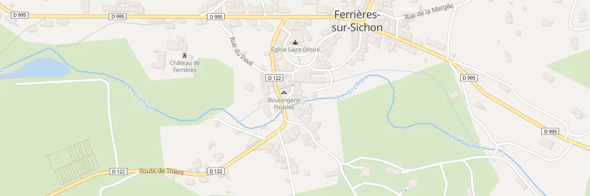 Plan du 1 Pl Joseph Riaux à Ferrières-sur-Sichon