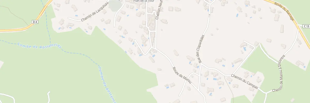 Plan du 5042 Le Village à Causse-de-la-Selle