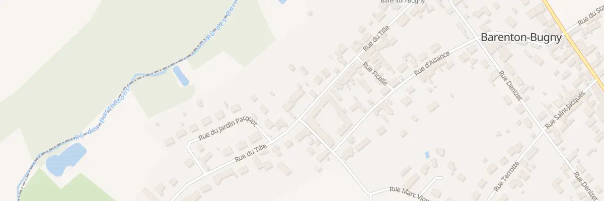 Plan du 24 Rue du Tille à Barenton-Bugny