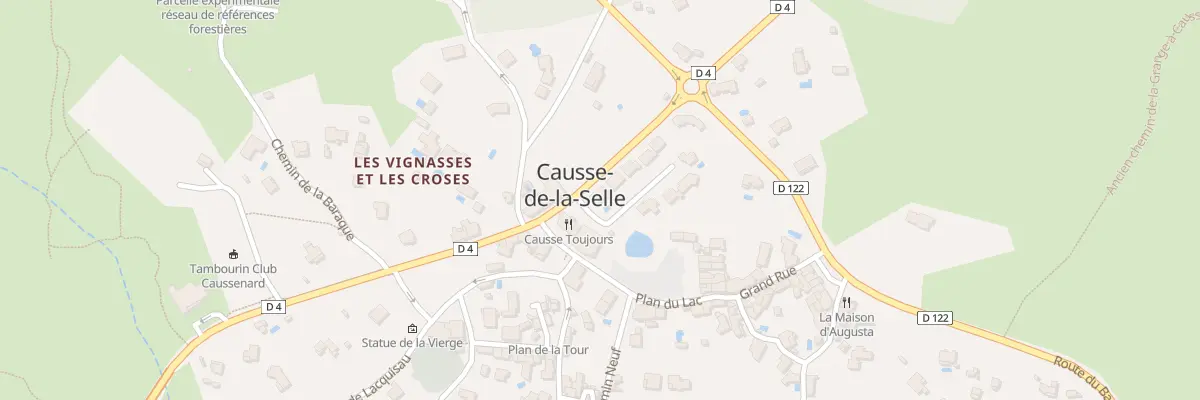 Plan du 5282F Rte du Barrage à Causse-de-la-Selle