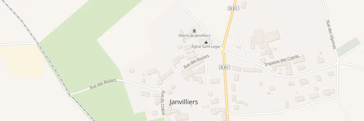 Plan du 2B Rue des Rosiers à Janvilliers