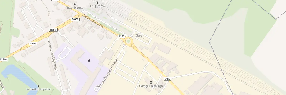 Plan du 1 Che des Croix au Quesnoy