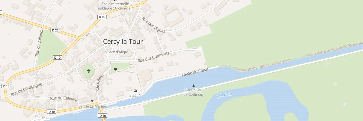 Plan du 4 Rue des Cottinsets à Cercy-la-Tour