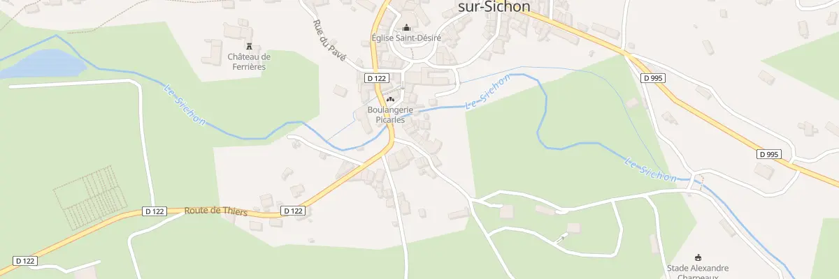 Plan du 11 Pl du Champ de Foire à Ferrières-sur-Sichon