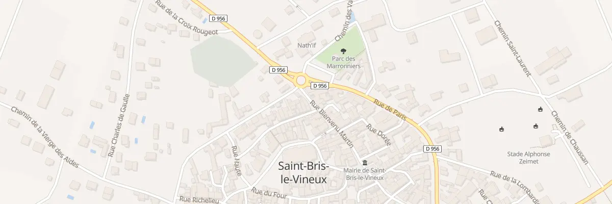 Plan du 2 Rue Bienvenu Martin à Saint-Bris-le-Vineux