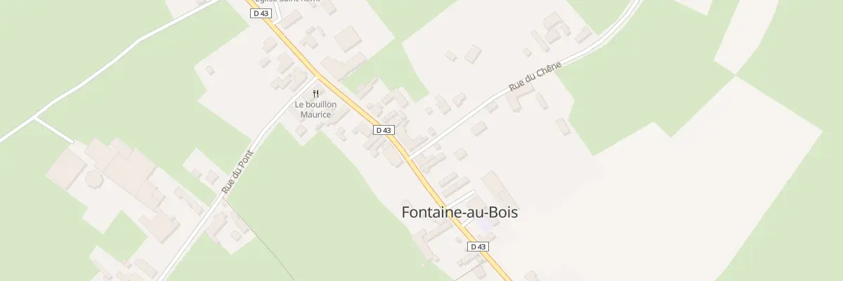 Plan du 1 Rue du Chene à Fontaine-au-Bois