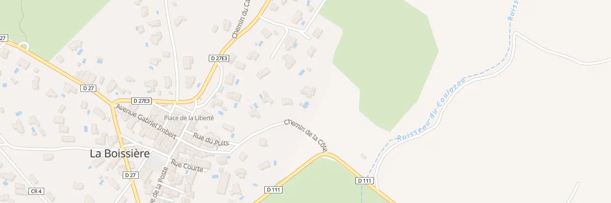 Plan du 11 Che de la Cote à La Boissière