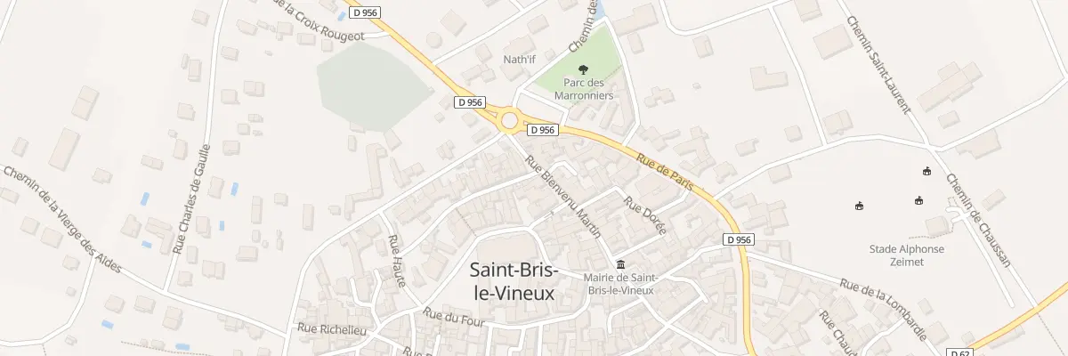 Plan du 6 Rue Bienvenu Martin à Saint-Bris-le-Vineux
