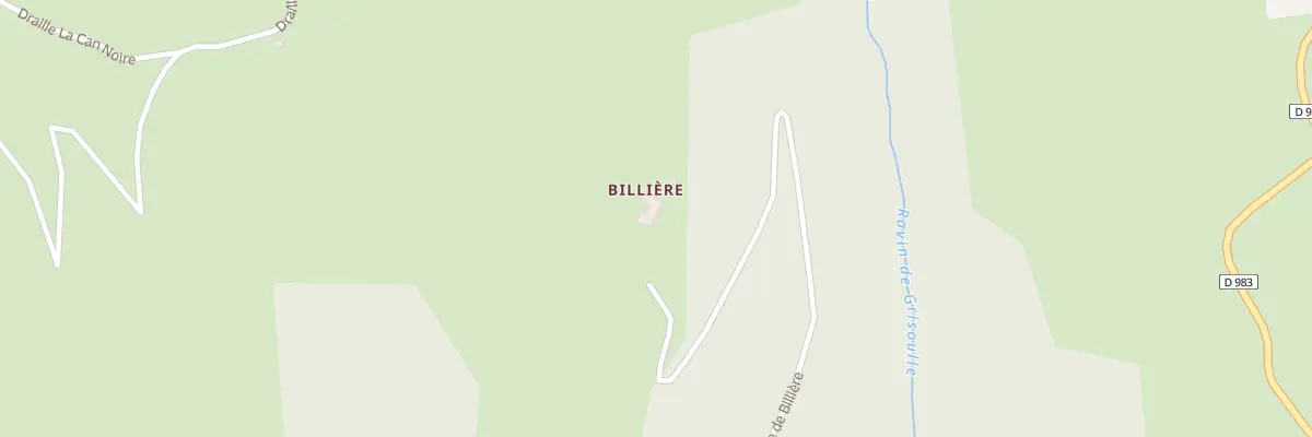 Plan du 5115 Billiere à Barre-des-Cévennes