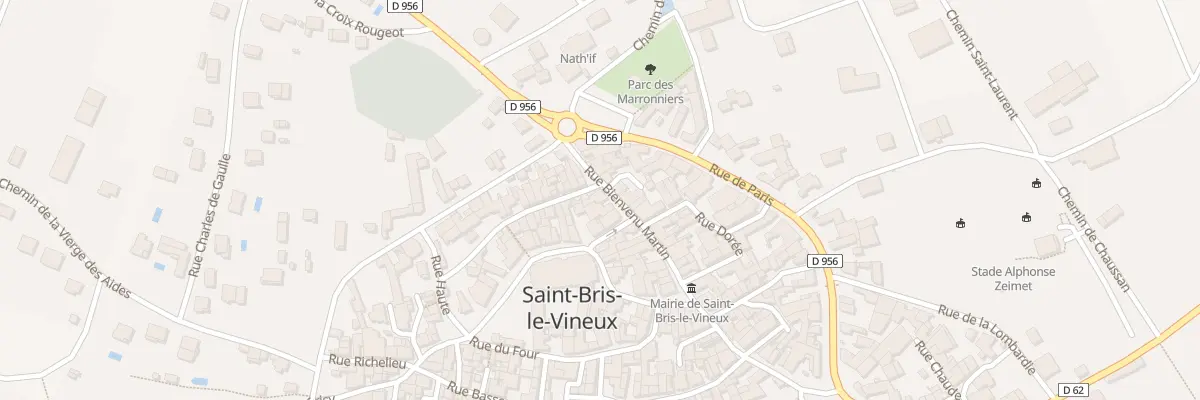 Plan du 6X Rue Bienvenu Martin à Saint-Bris-le-Vineux